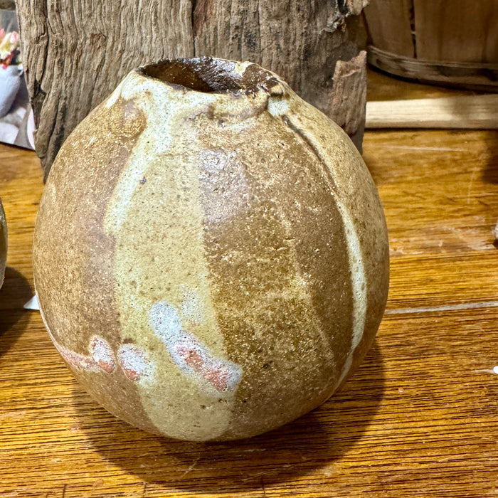 Glazed ball vases