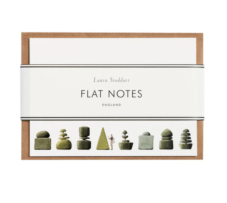 Flat note cards with envelopes