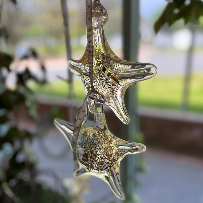 Gold & silver hanging stars