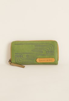 Long zippered wallet