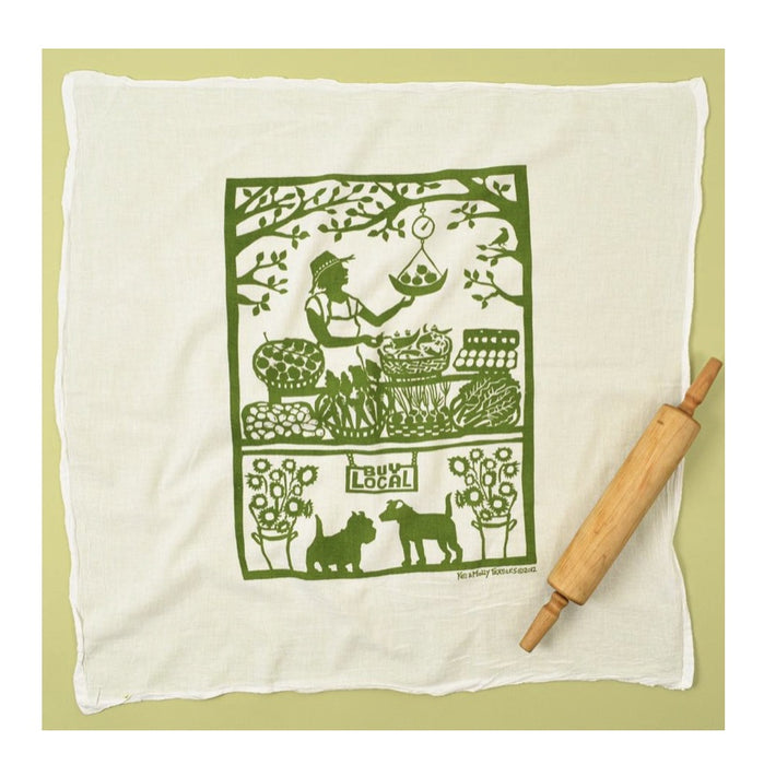 Buy local - flour sack tea towel