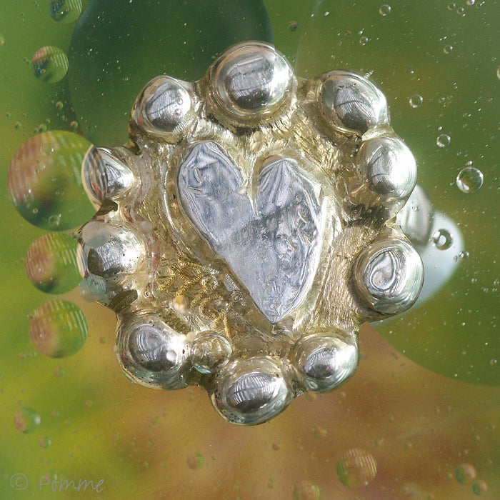 Silver & brass cameo ring