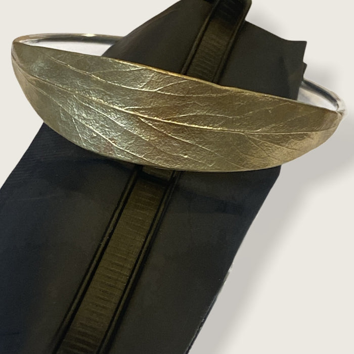 Brass leaf bangle