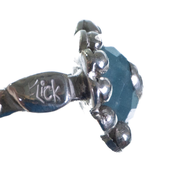 Aquamarine flower ring