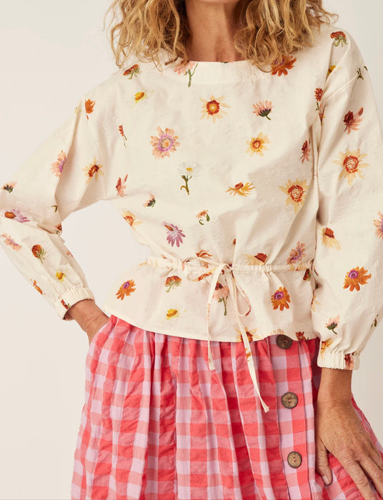 Ophelia paper daisy blouse