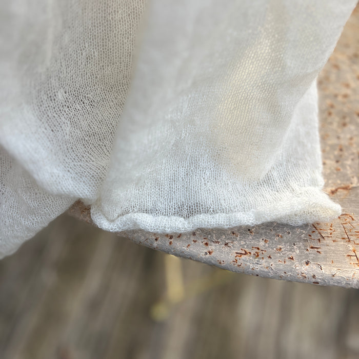 Mohair V neck long sweater