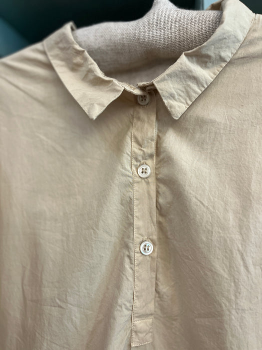 Cotton dress with collar | Yakko