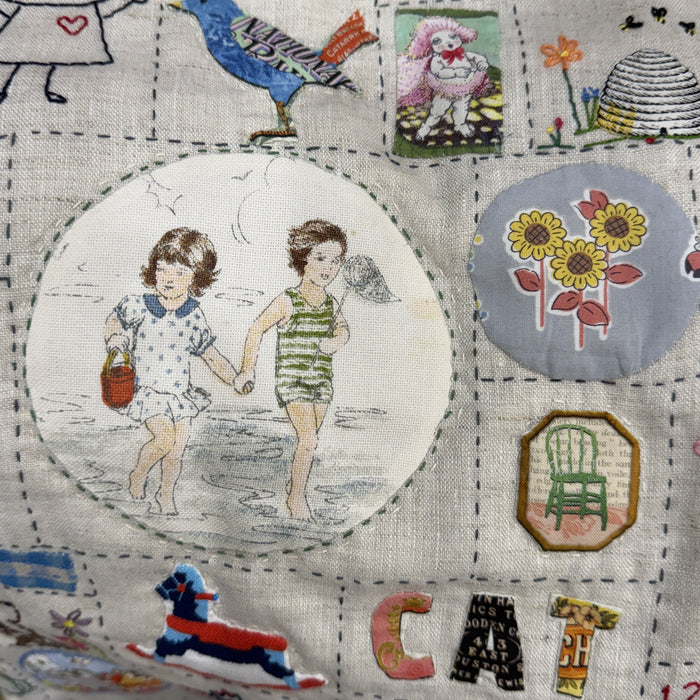 Hand stitched baby quilt