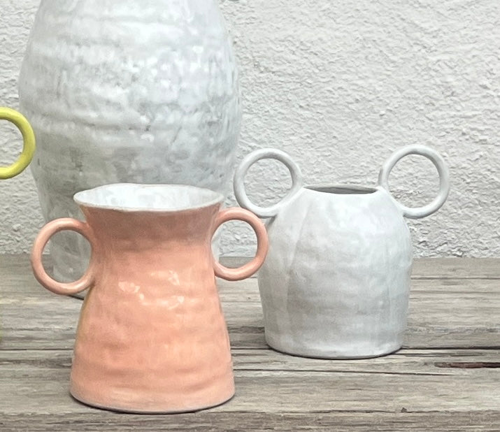 Small glazed two handled vase | mandarin