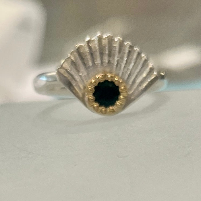 Bay of Fires ring with tourmaline