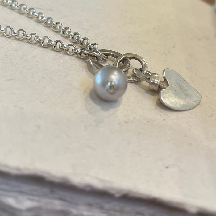 Silver princess necklace