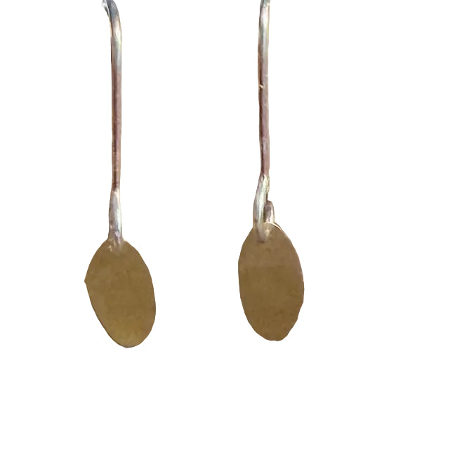 Petite gold hook earrings