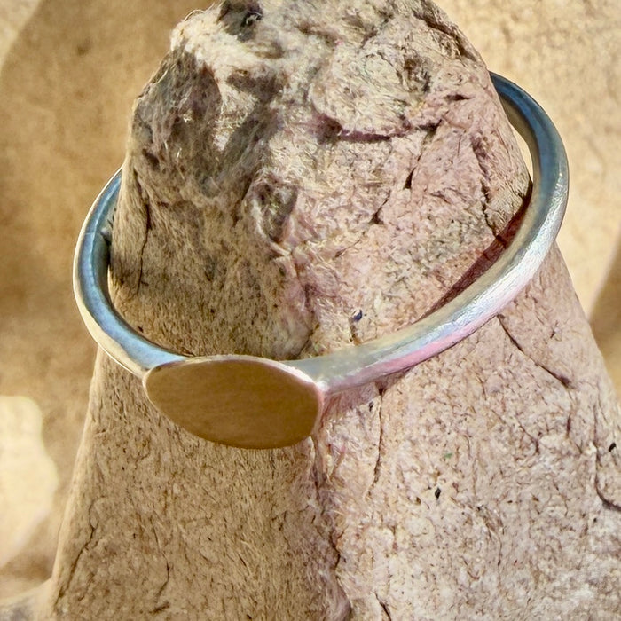 Petite gold and silver ring