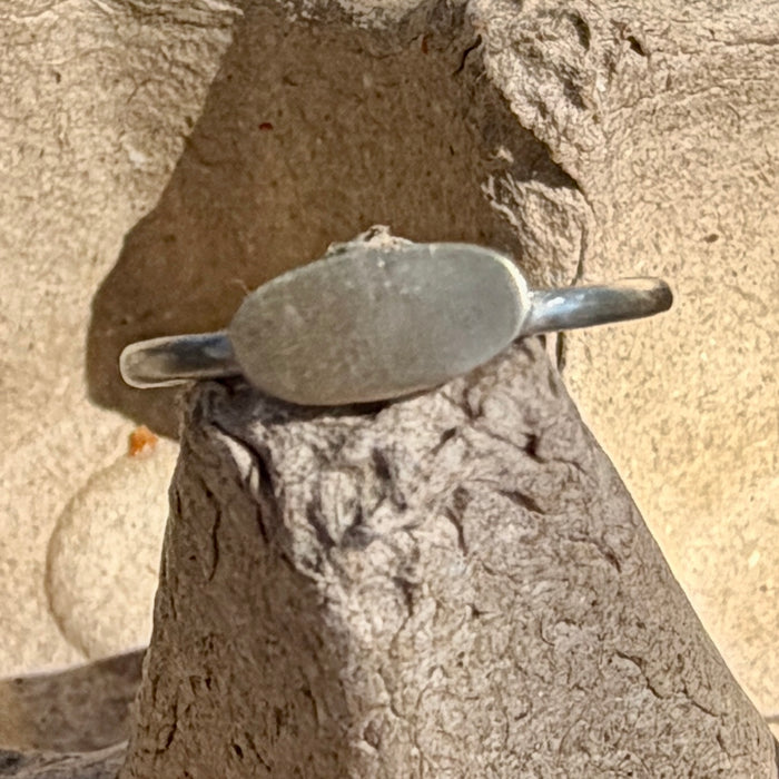 Petite gold and silver ring