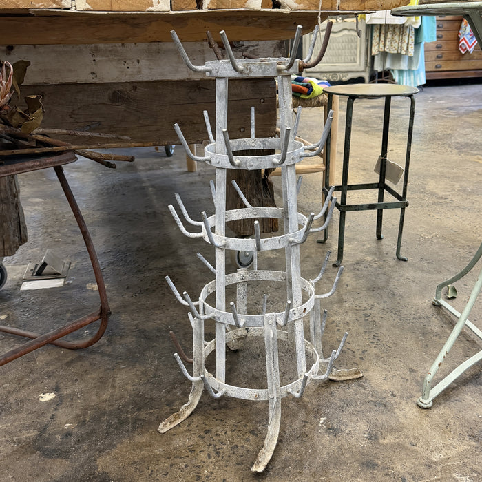 Vintage French bottle rack