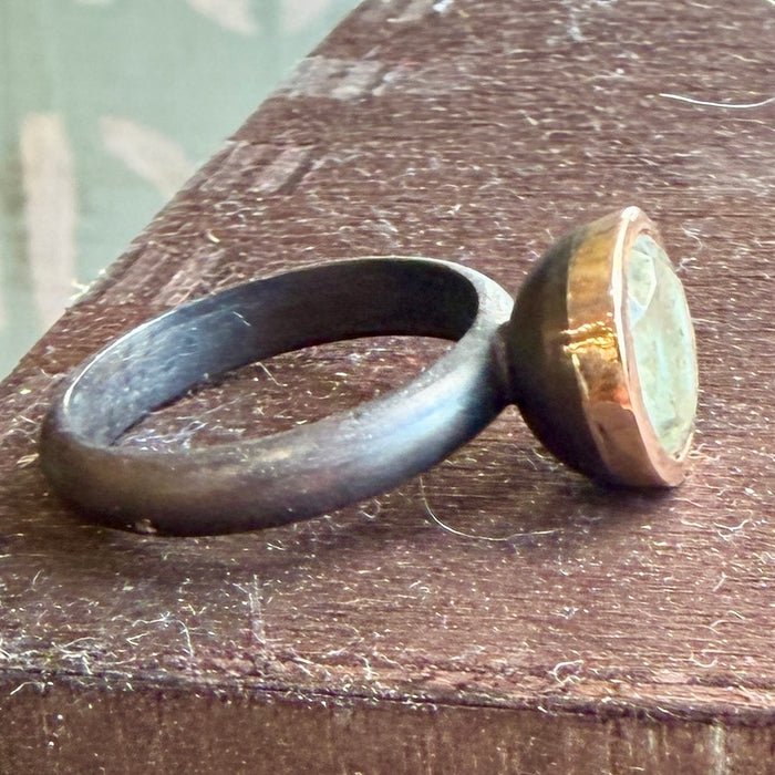 10mm mint quartz ring