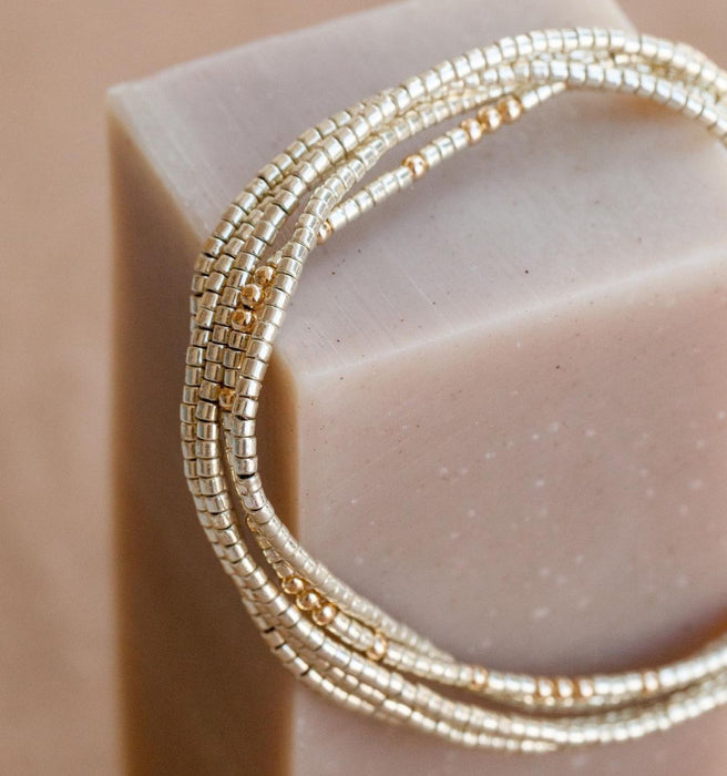 Gobi beaded necklace / bracelet wrap