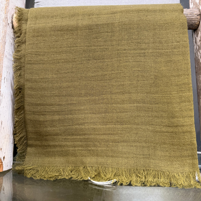 Fringed wool scarf | Jowool