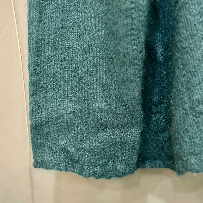 Mohair lace rib sweater