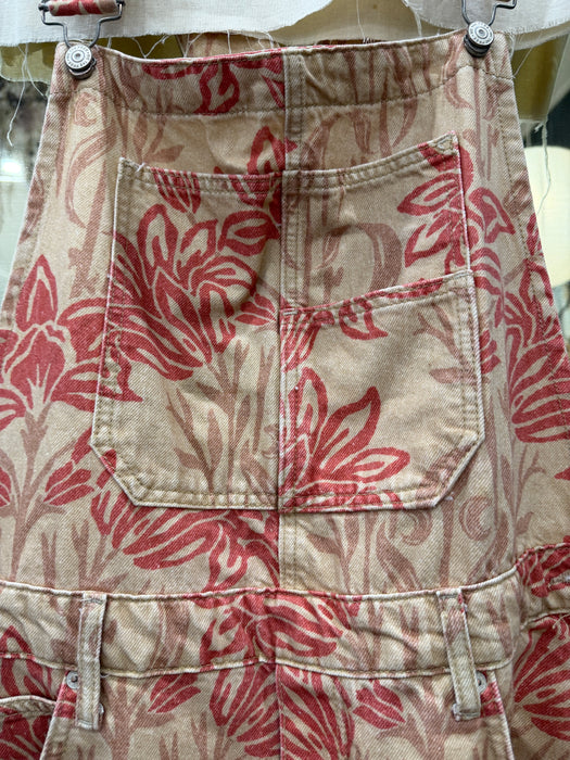 Good luck barrel overalls in lotus floral