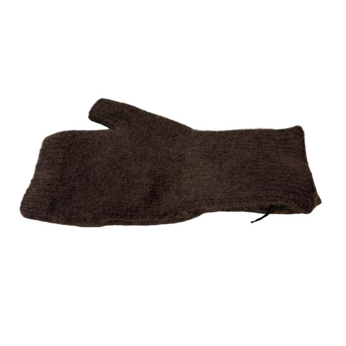 Glove cut off mitten; long cuff