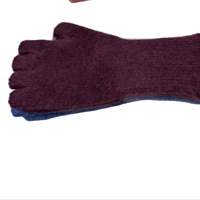 Gloves fingerless long cuff
