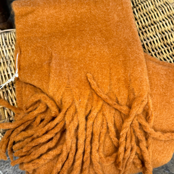 Fringed scarf - wide