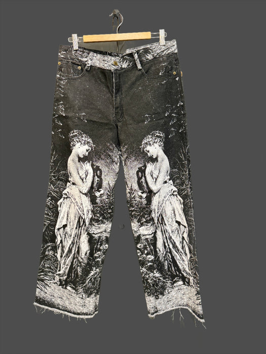 Digitally printed jeans