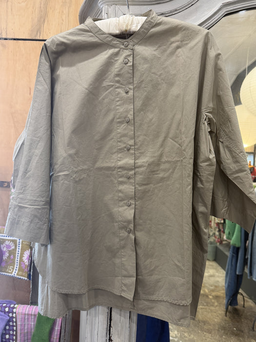 Crisp cotton Nehru shirt