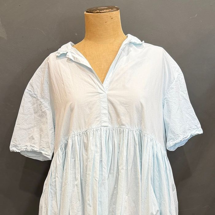 Cotton poplin short sleeve dress 'Puff'