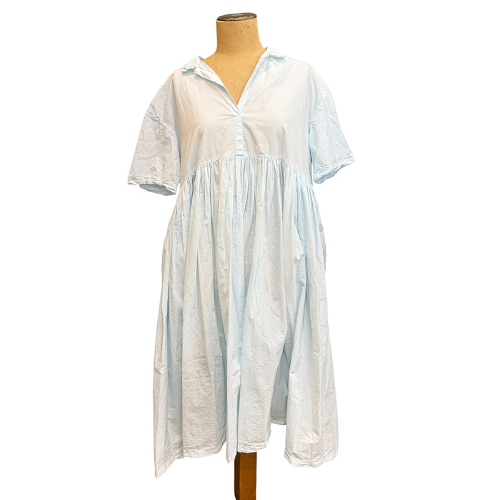 Cotton poplin short sleeve dress 'Puff'