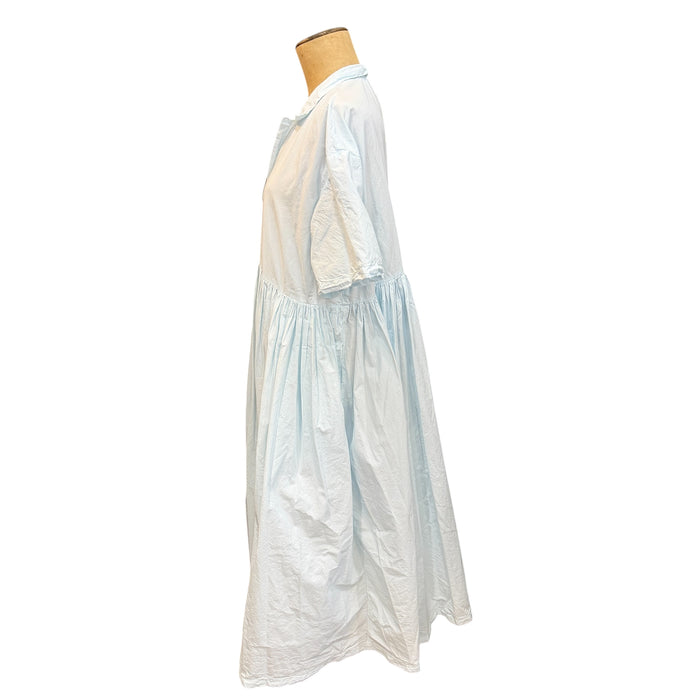 Cotton poplin short sleeve dress 'Puff'