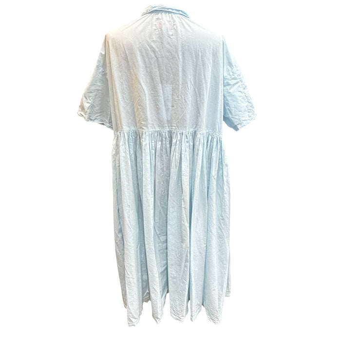 Cotton poplin short sleeve dress 'Puff'