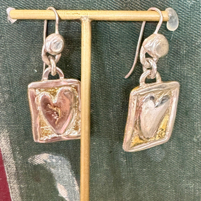 Postcard from the heart earrings