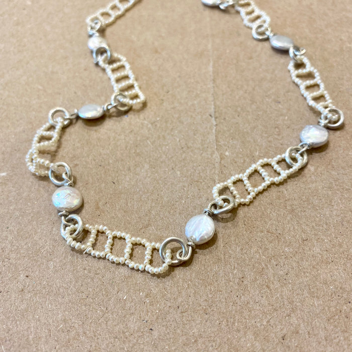 Seed Pearl Chain Neckpiece