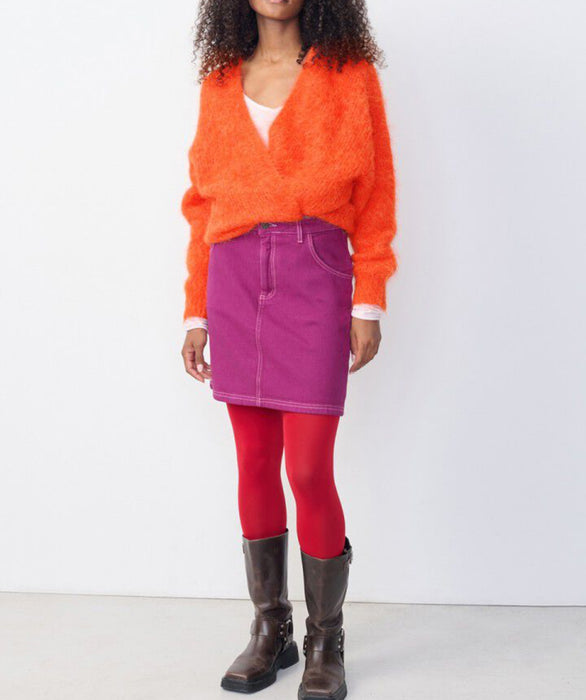 BYM blood orange cardigan