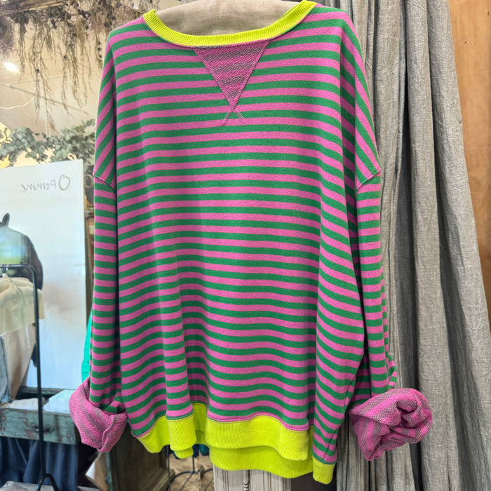 Classic striped crew