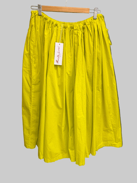 Cotton pleated skirt | Iyo