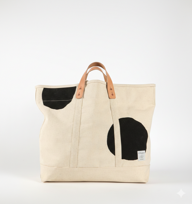 Large dotty East West tote