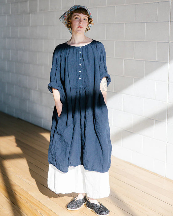 Marcel linen smock dress
