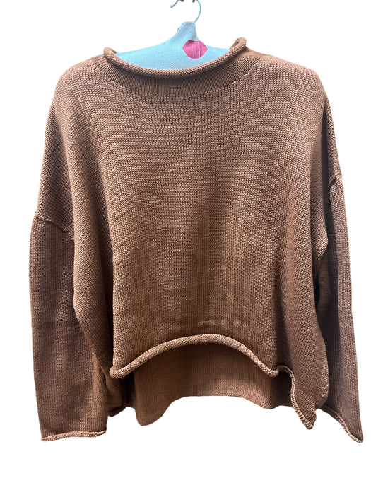 Merino roll neck wool knit