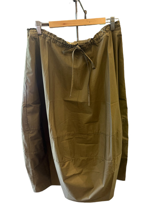 Cotton poplin tulip skirt