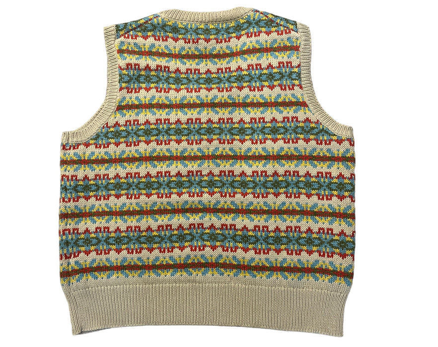 Fairisle cotton knit tank