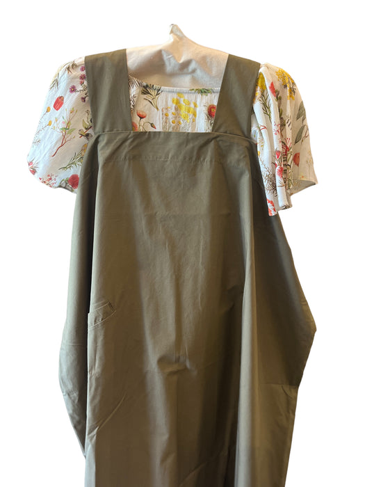 Apron dress in Japanese cotton
