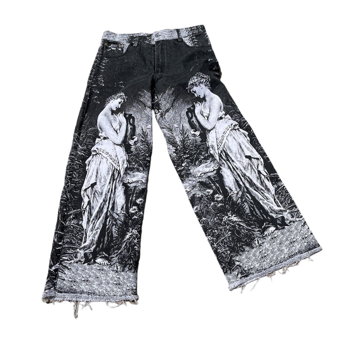 Digitally printed jeans