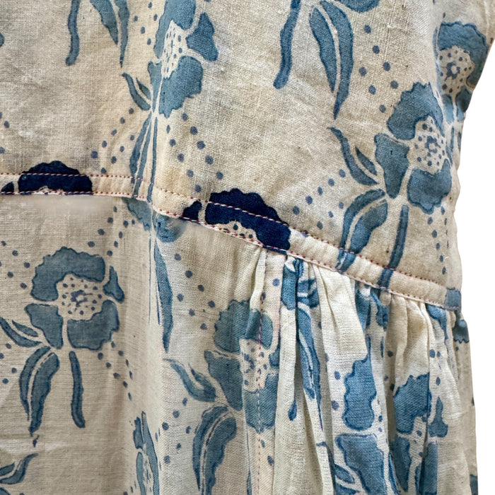 Slip dress | cotton | Indian batik floral print