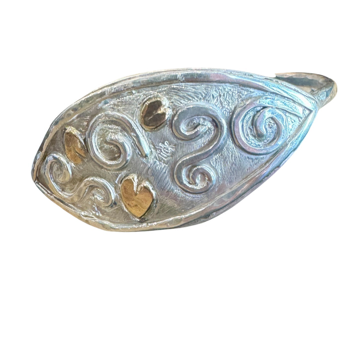 Hearts and swirls bangle