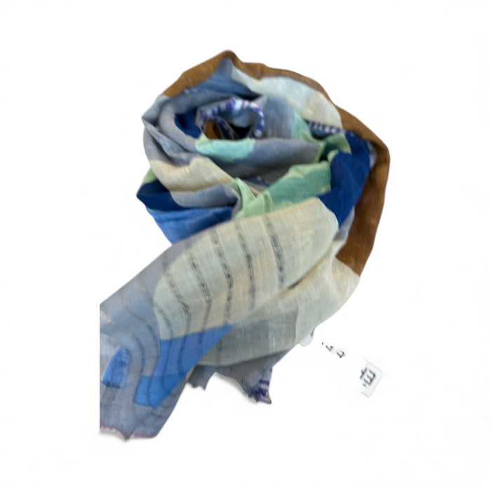 Linen and cotton scarf
