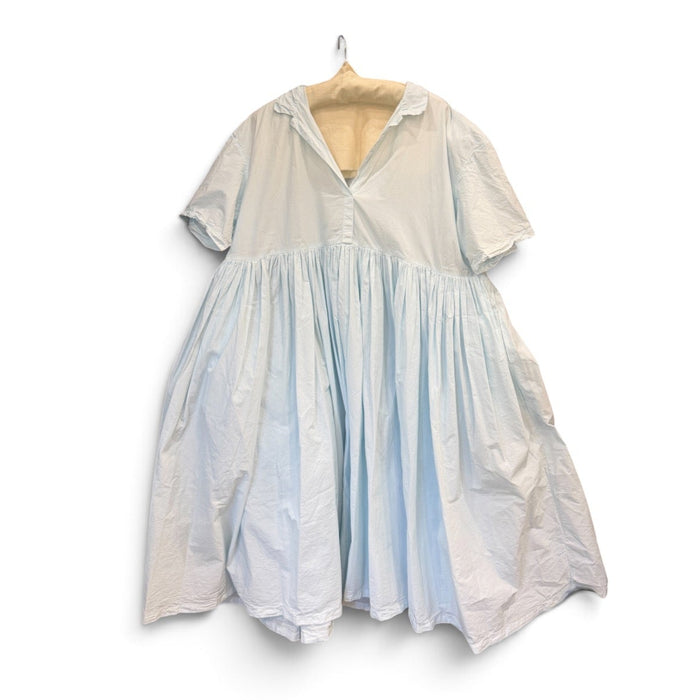 Cotton poplin short sleeve dress 'Puff'