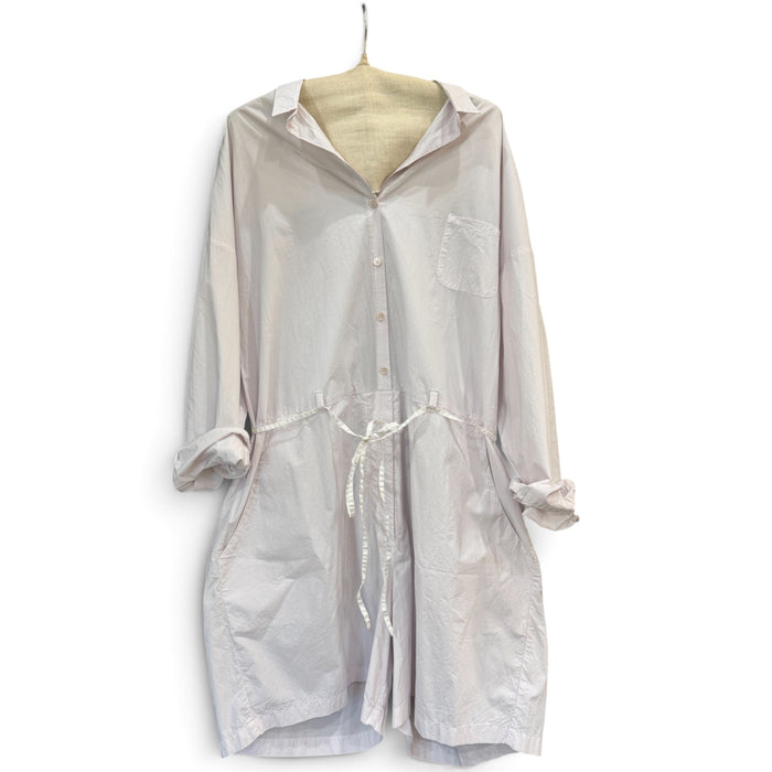 Cotton poplin short all in one